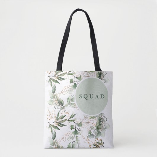 Tote Bag Or Botanique Eucalyptus Moderne Végétale Douche (Devant)