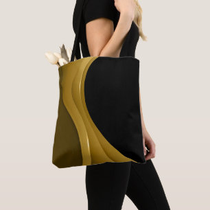 Tote Bag Or Et Noir