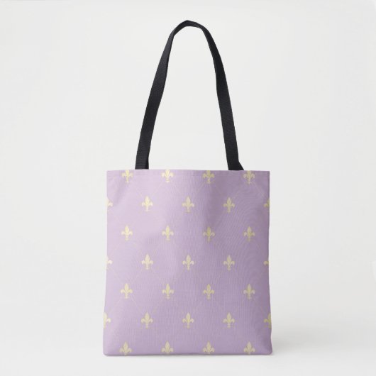 Tote Bag Or Fleur de Lis Dusky Lilac (Devant)