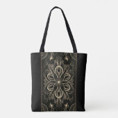 Tote Bag Or floral Abstrait (Dos)