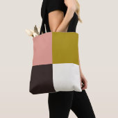 Tote Bag Or rose chocolat ivoire (De près)