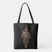 Tote Bag Or Unalome doré (Dos)
