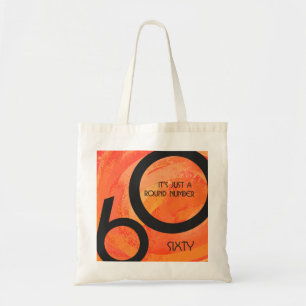 Tote Bag Orange 60 Anniversaire de la Décennie