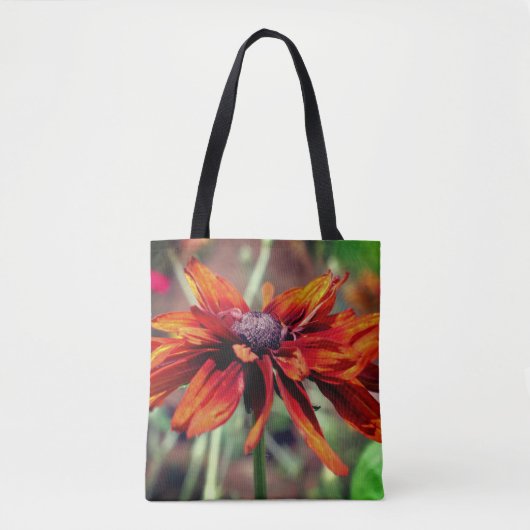 Tote Bag Orange Black Eyed Susan Flower gros (Devant)