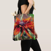 Tote Bag Orange Black Eyed Susan Flower gros (De près)