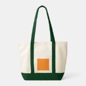 Tote Bag Orange Combination Checkerboard par ShirleyTaylor (Dos)
