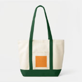 Tote Bag Orange Combination Checkerboard par ShirleyTaylor (Devant)