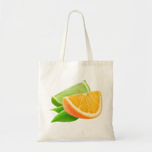 Tote Bag Orange et chaux