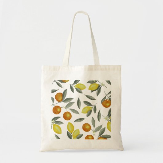 Tote Bag Orange et citron (Devant)
