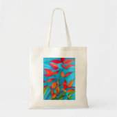 Tote Bag Orange feuille Automne art original aquarelle (Devant)
