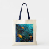 TOTE BAG ORANGE FISH BLUE OCEAN (Dos)