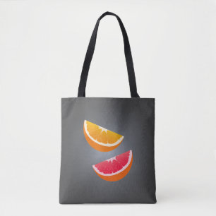 Tote Bag Orange & Grapefruit – Design Citron Moderne