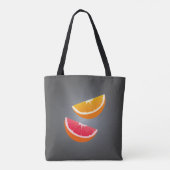 Tote Bag Orange & Grapefruit – Design Citron Moderne (Dos)