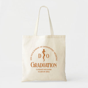 Tote Bag Orange Ostéopathic Médicale School Graduation