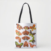 Tote Bag Orange papillon et papillon vert (Devant)