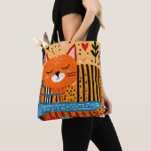 Tote Bag Orange Tabby Cat  (De près)