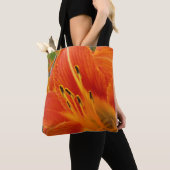 Tote Bag orange vif (De près)