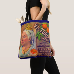 Tote Bag Oranges de la marque Victoria étiquette des anné