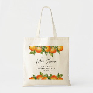 Tote Bag Oranges d'été moderne Fête des mariées agrumes
