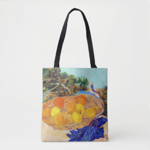Tote Bag Oranges et citrons avec gants bleus, Van Gogh