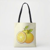 Tote Bag Oranges, fruits mignons (Devant)