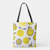 Tote Bag Oranges fruits sans couture motif (Dos)