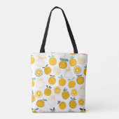 Tote Bag Oranges fruits sans couture motif (Dos)