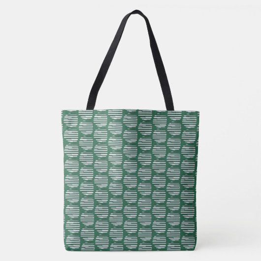 Tote Bag Orbes vertes d'interférence (Devant)