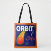 Tote Bag Orbite des années 1920 Crate de fruits Oranges imp (Devant)
