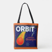 Tote Bag Orbite des années 1920 Crate de fruits Oranges imp (Dos)