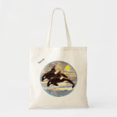 Tote Bag Orca, Tueur Baleines Aquarelle (Devant)