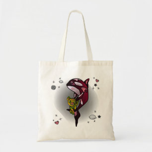 Tote Bag Orca Whale avec ours en peluche en conception grap