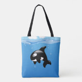 Tote Bag Orca Whale en Océan (Dos)