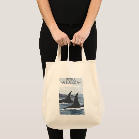 Tote Bag Orca Whales #1 - Sitka, Alaska (Devant (produit))