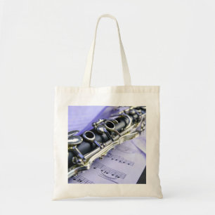 Tote Bag Orchestre de musique Clarinet Sheet