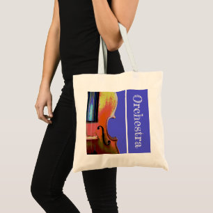Tote Bag Orchestre violet instrument de musique violet