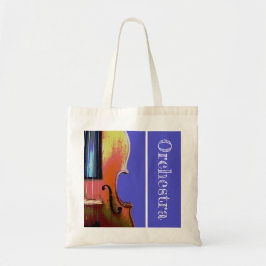 Tote Bag Orchestre violet instrument de musique violet (Devant)