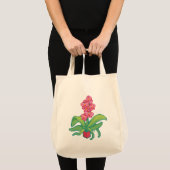 Tote Bag Orchid Pixelart, Pixel Art (Devant (produit))