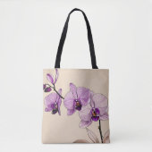 Tote Bag Orchidée botanique élégant (Devant)