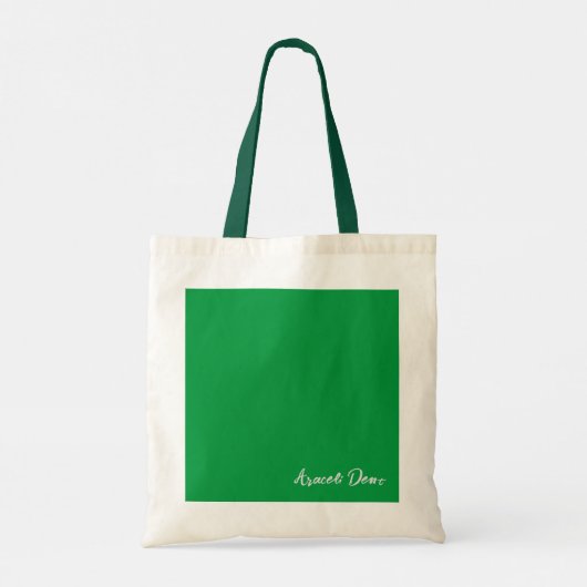Tote Bag Orchidée de Cymbidium Vert Charme (Dos)