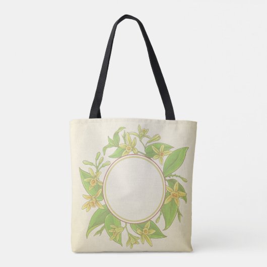 Tote Bag Orchidée vanille (Dos)