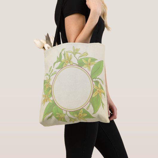 Tote Bag Orchidée vanille (De près)