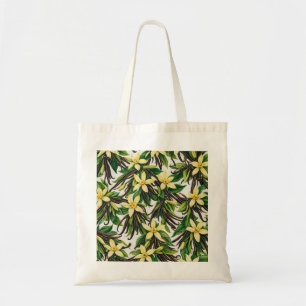Tote Bag Orchidée vanille et vanille botanique