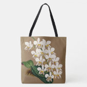 Tote Bag Orchidées Blanches Impression Botanique, Arrière - (Devant)