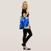 Tote Bag Orchidées bleues (Sur le modèle)