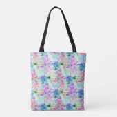 Tote Bag Orchidées colorées (Dos)