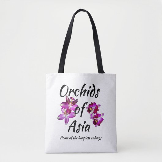 Tote Bag Orchidées d'Asie (Devant)