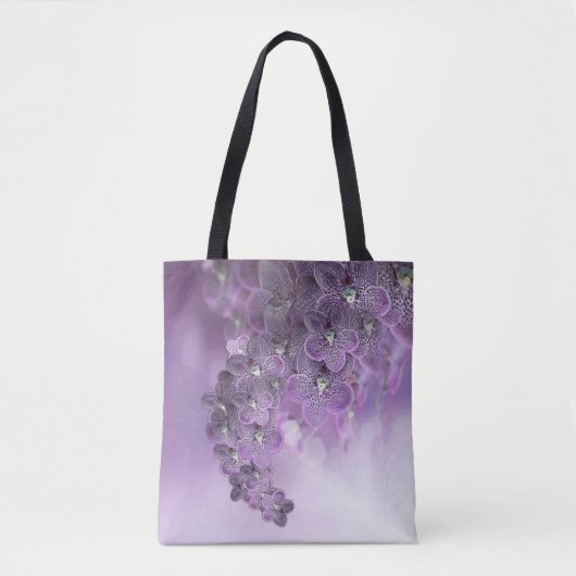 Tote Bag Orchidées de fleurs violettes (Devant)