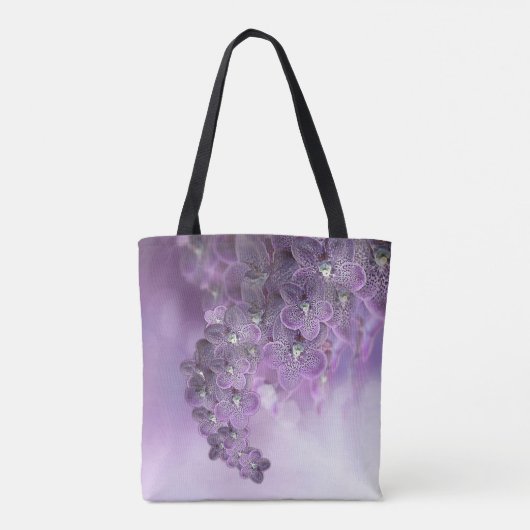 Tote Bag Orchidées de fleurs violettes (Dos)