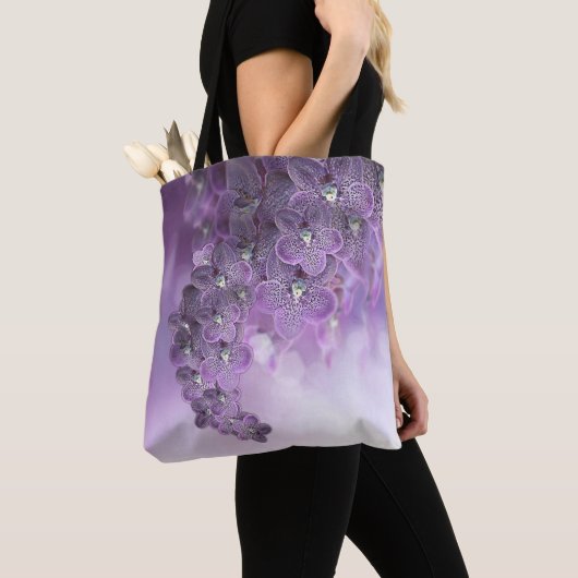 Tote Bag Orchidées de fleurs violettes (De près)